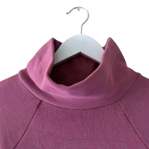 Title Nine Most Wanted Pullover Purple Solid Turtleneck Sweatshirt SZ XS #2280 - Picture 2 of 16